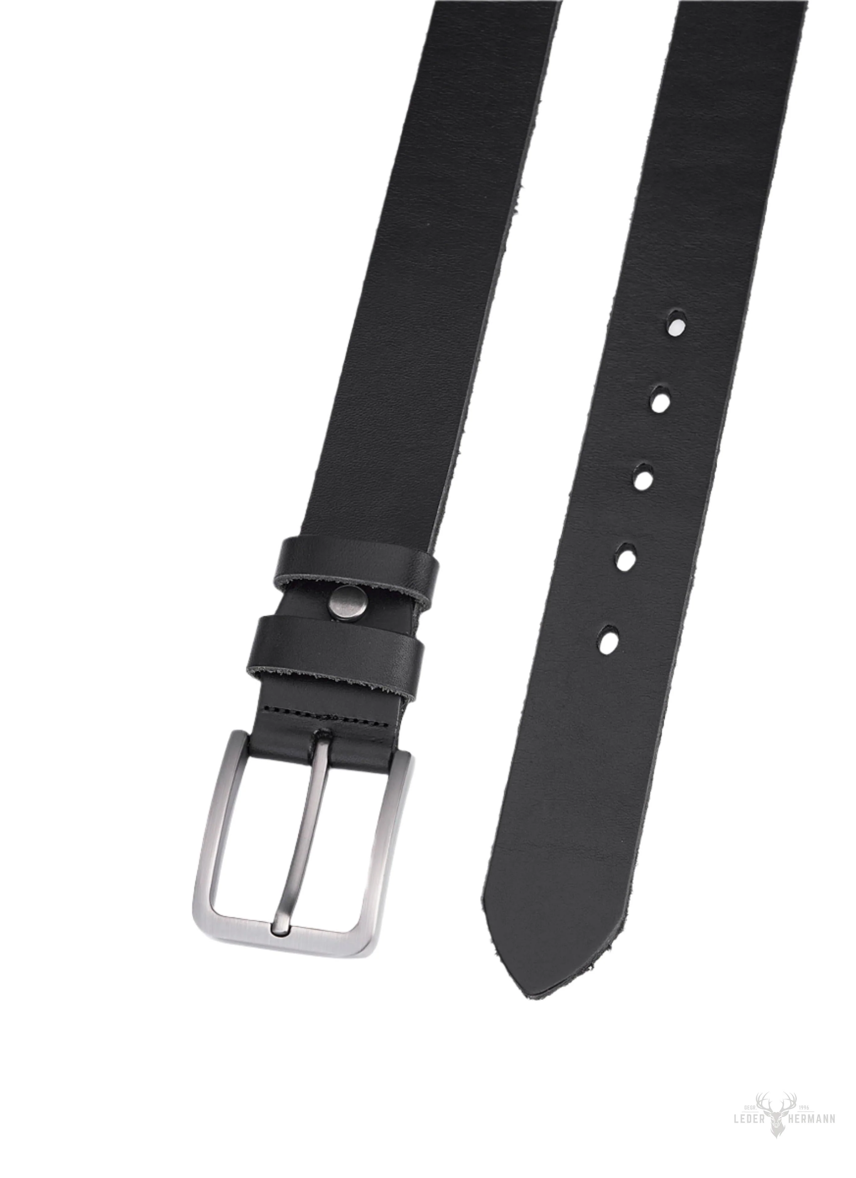 2 pieces of elegant round leather straps - black & dark brown - ideal for stylish men - Image 5
