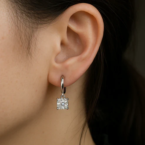 Aurora Square Drop Earrings - Image 2