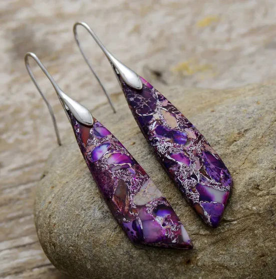 Bohemian Emperor Stone Earrings - Image 10
