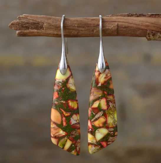 Bohemian Emperor Stone Earrings - Image 6
