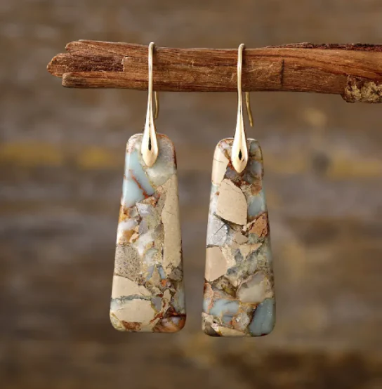 Bohemian Emperor Stone Earrings - Image 8