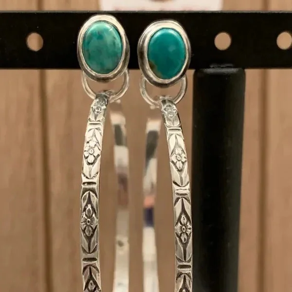 Boho Vintage Onyx Earrings - Image 3
