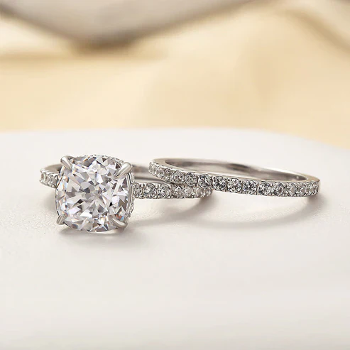 Bridal Cushion 2PC Ring Set - Image 2