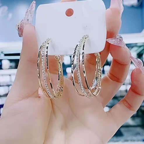 Bright Hoop Earrings - Image 2