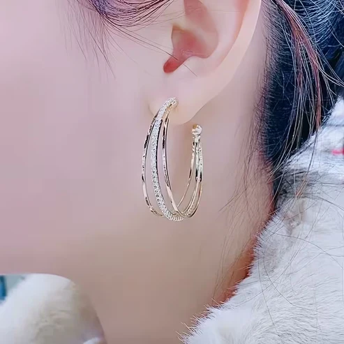 Bright Hoop Earrings - Image 4