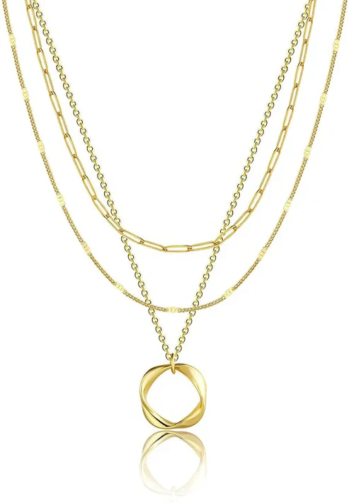Carmen - Vintage necklace with gold chain and pendant - Image 5