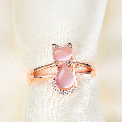 Cat Ring in Rose Gold - Image 4