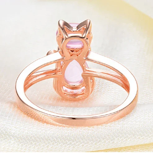 Cat Ring in Rose Gold - Image 5