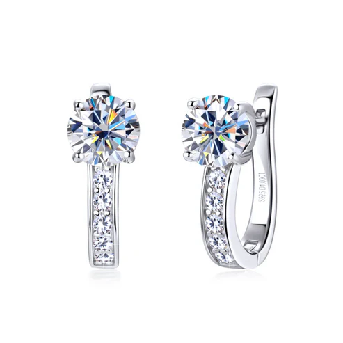 Channel Huggie Earrings - Image 2
