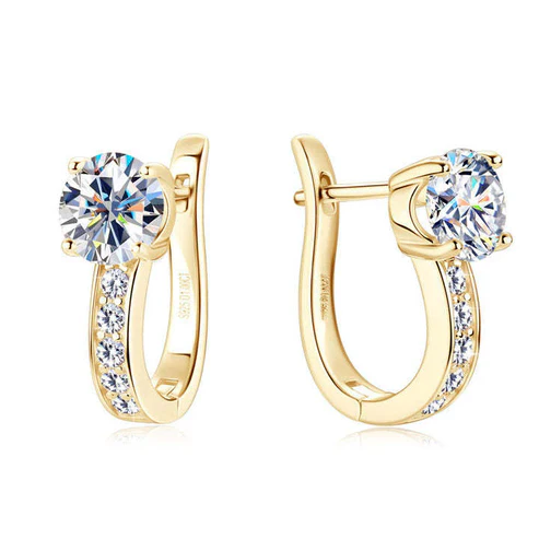 Channel Huggie Earrings - Image 2