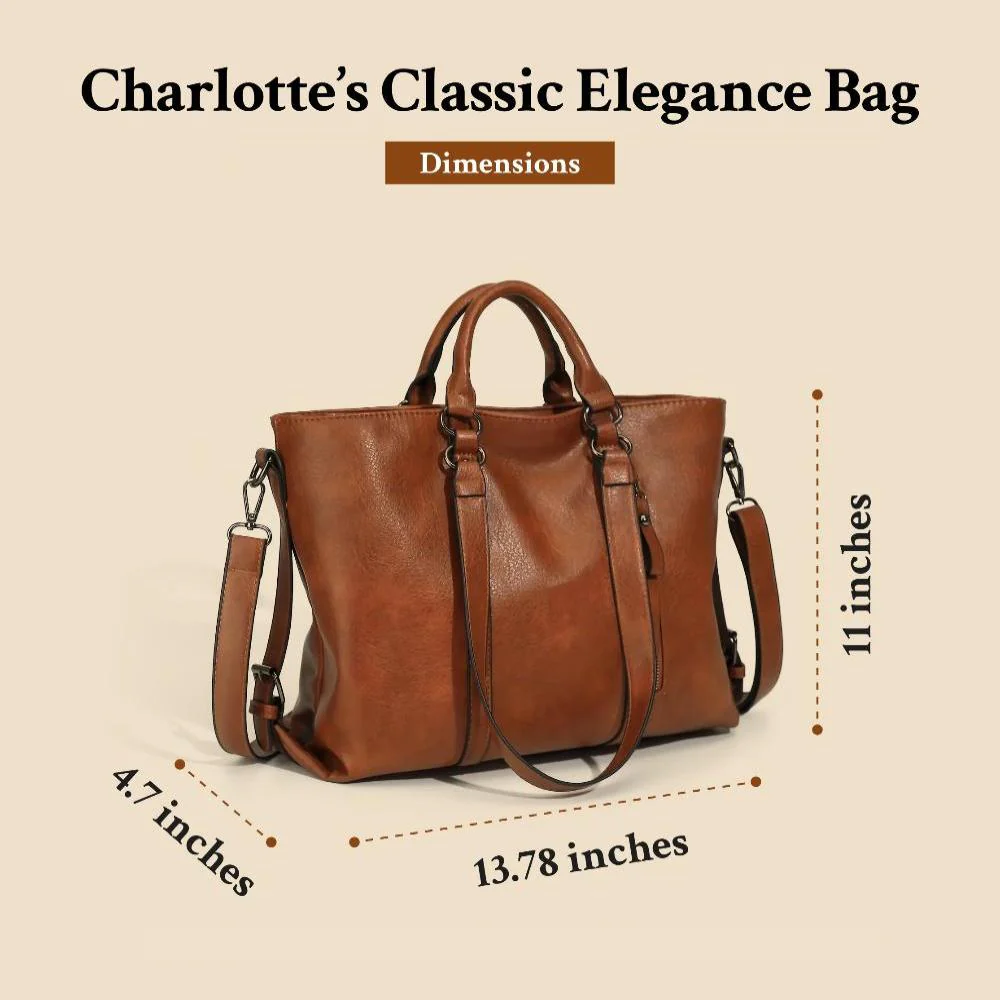 Charlotte’s Classic Elegance | Vintage Tote Bag - Image 7