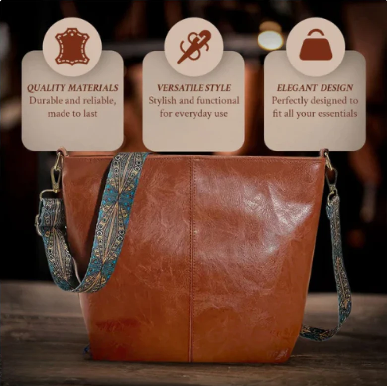 Chelsey’s Vintage Charm | Leather Shoulder Bag - Image 10