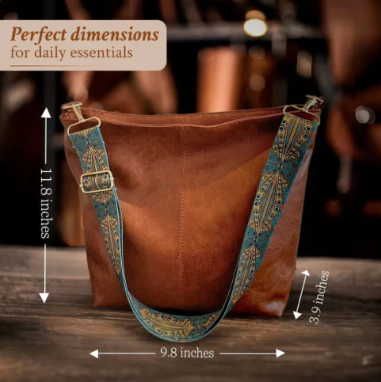 Chelsey’s Vintage Charm | Leather Shoulder Bag - Image 3