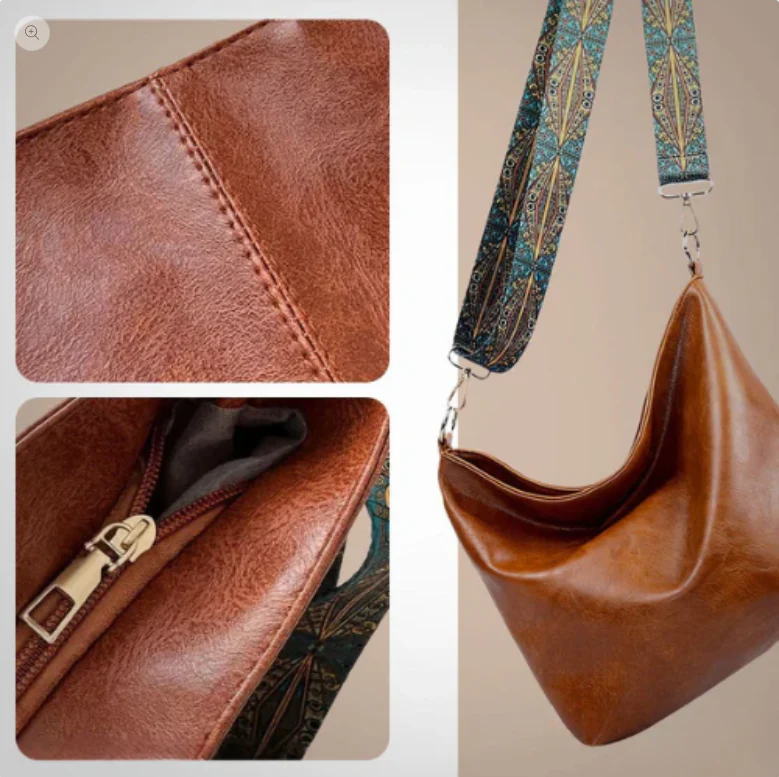Chelsey’s Vintage Charm | Leather Shoulder Bag - Image 5