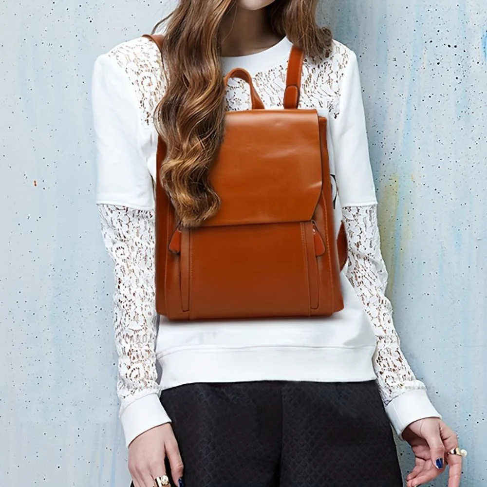 Clara Quilted Vintage Backpack - Image 2