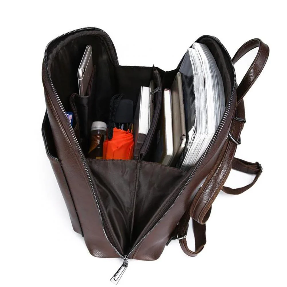 Classic Double-Zip Backpack - Sleek Design - Image 5