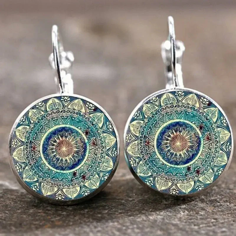 Classic Vintage Mandala Earrings - Image 2