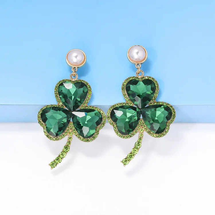 Clover Pearl earrings - Image 2