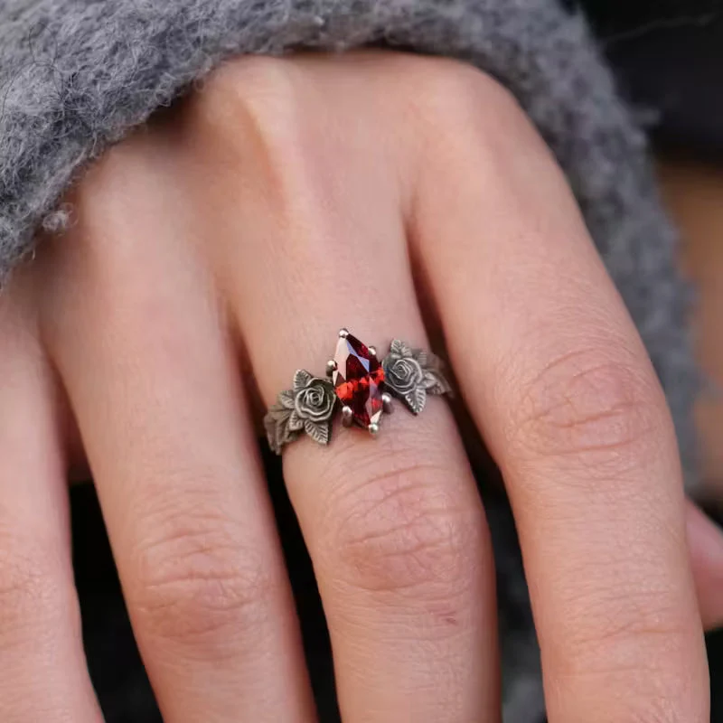 Crimson Rose Radiance Ring - Image 3