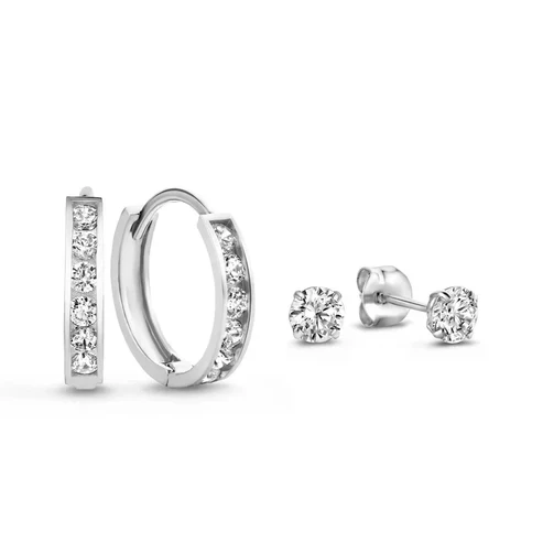 Dara Brillane Stone Earrings Set - Image 2