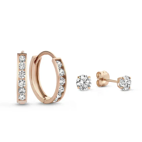 Dara Brillane Stone Earrings Set - Image 3