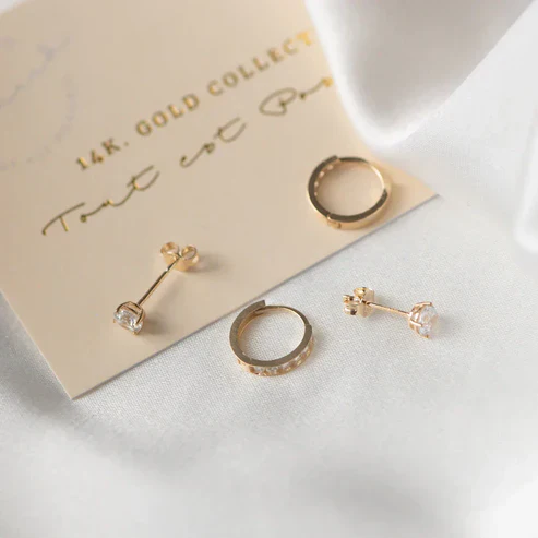 Dara Brillane Stone Earrings Set - Image 5