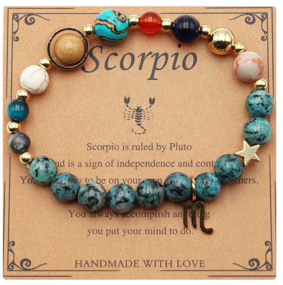 Eight Planets & 12 Constellation Stone Bracelet - Image 3