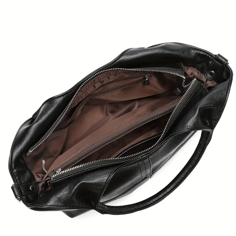 Elegant Leather Women's Crossbody Shoulder Bag - Image 2