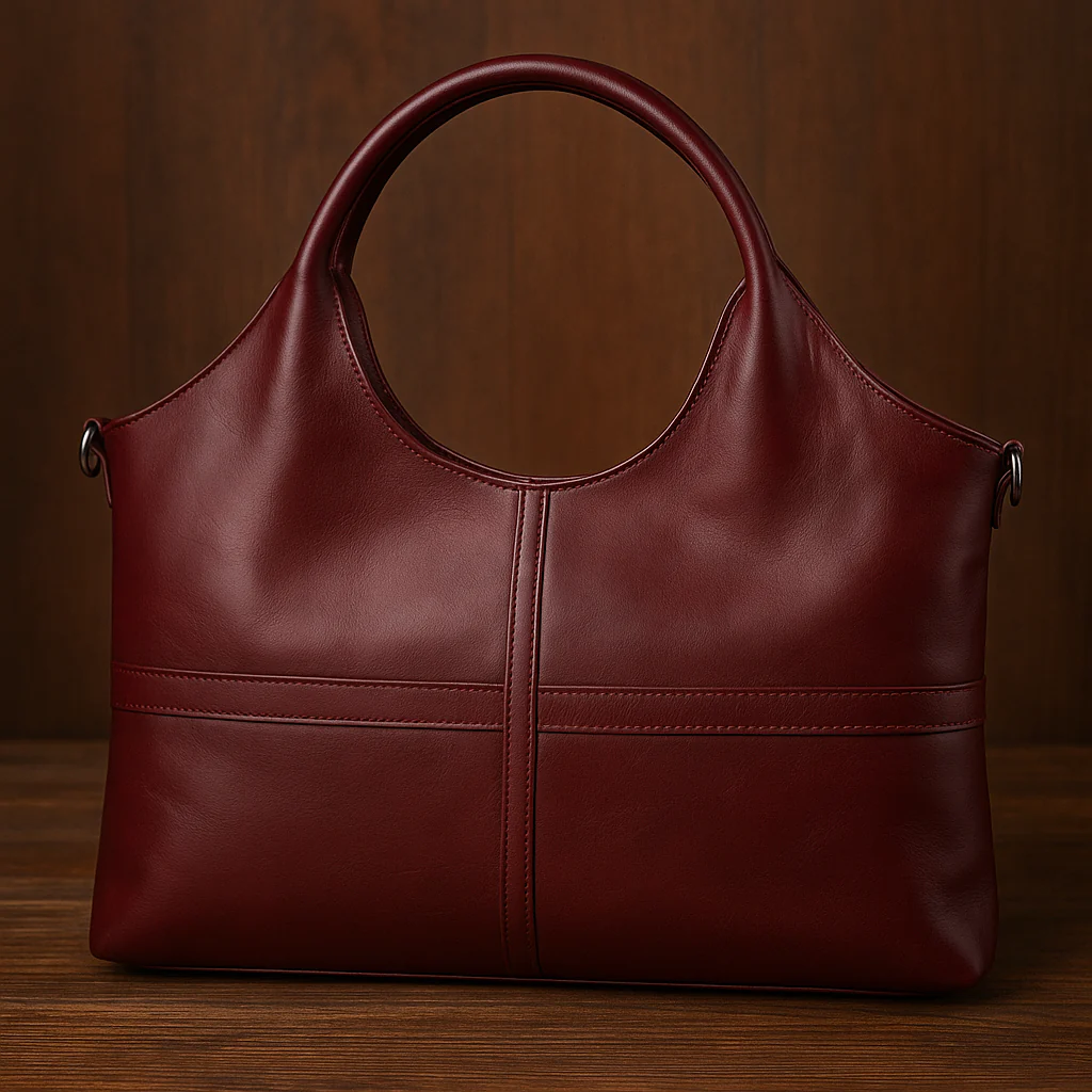Elegant Leather Women's Crossbody Shoulder Bag - Image 5