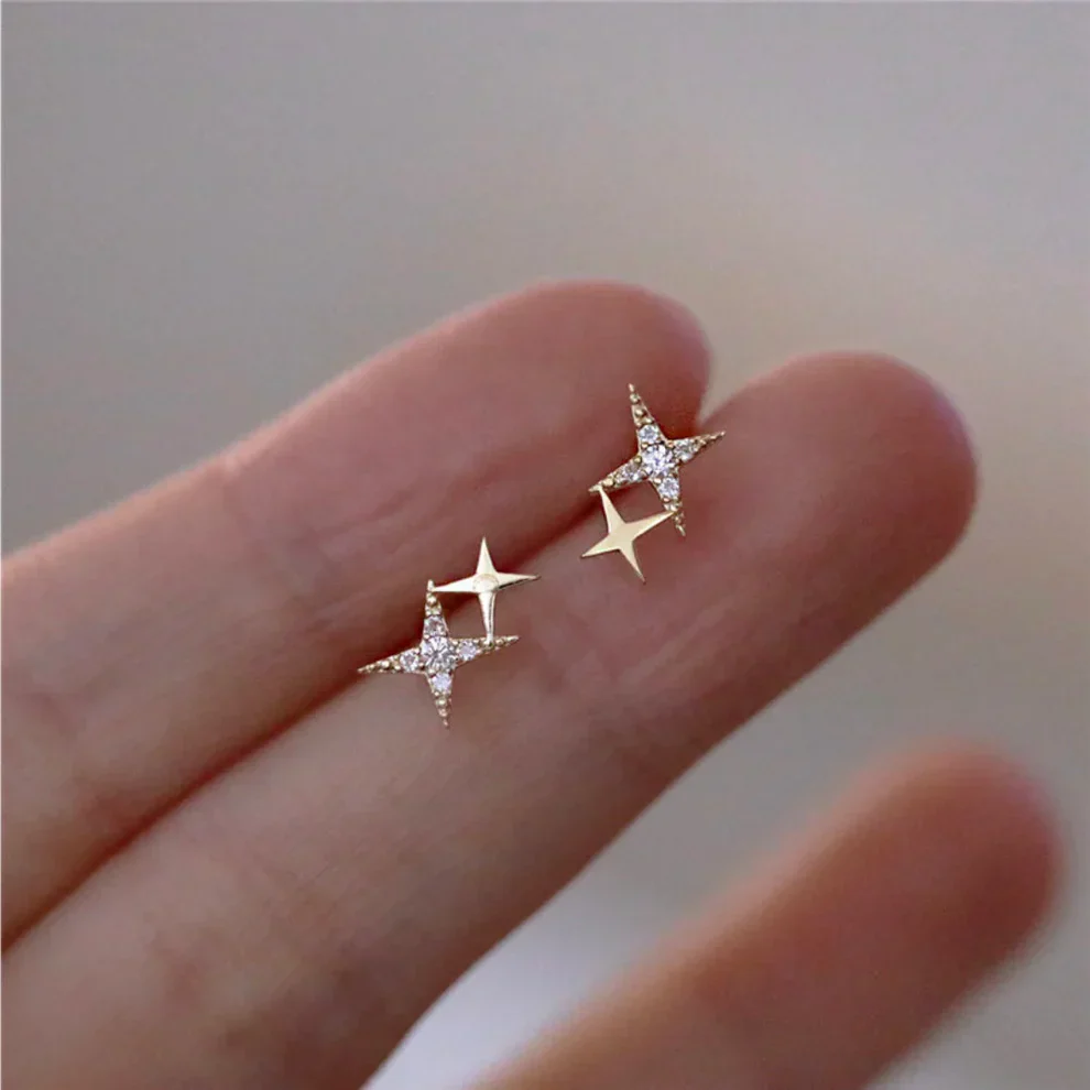 Elegant Star Spark Earrings - Image 2