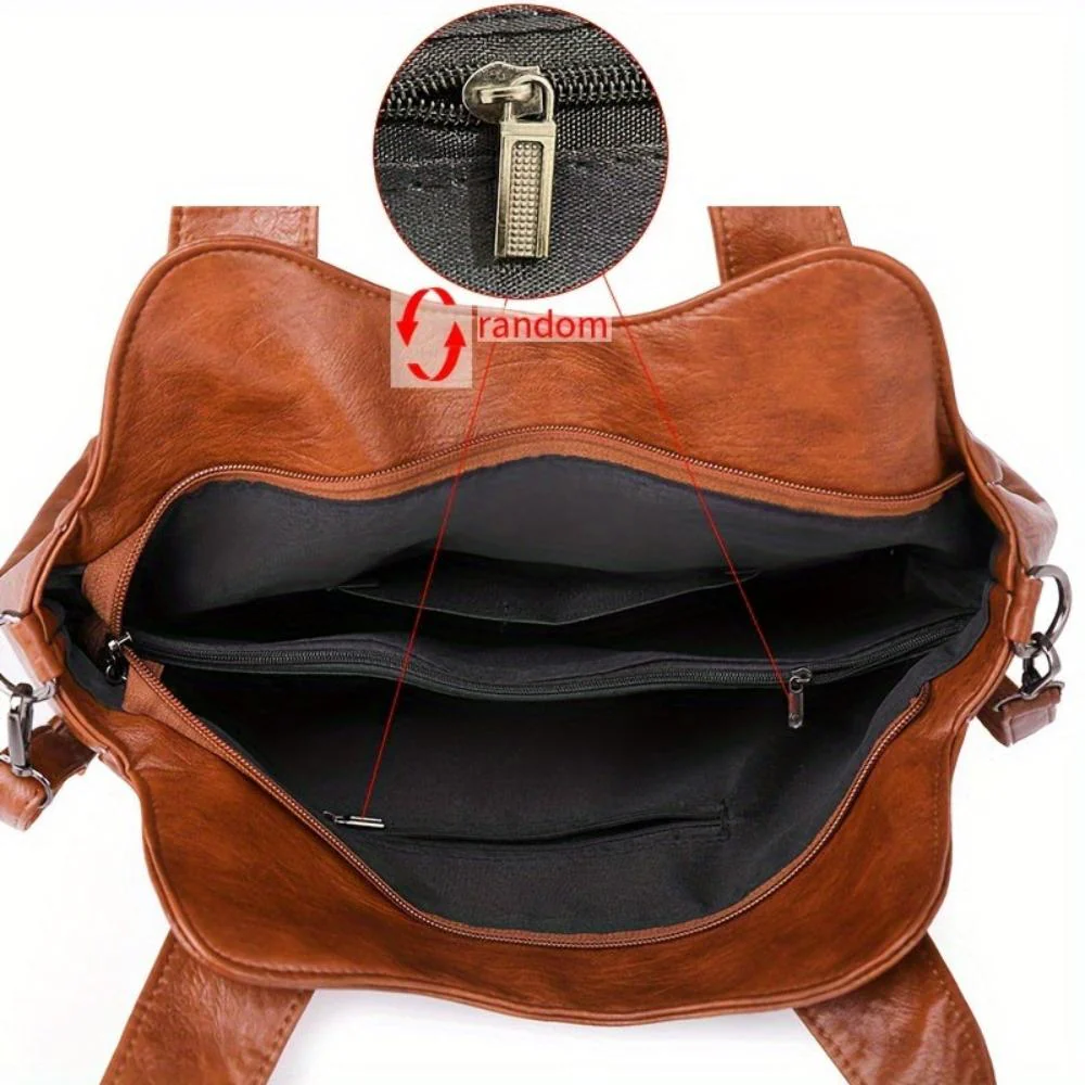 Emma Retro Tote Shoulder Bag - Image 6