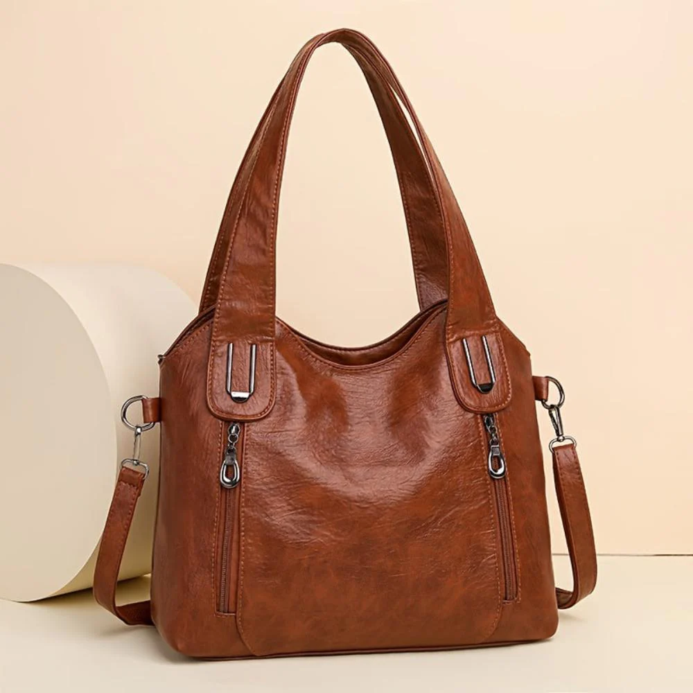 Emma Retro Tote Shoulder Bag - Image 9