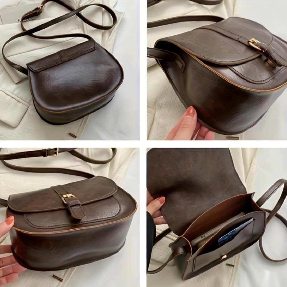 Evelyn Classic Saddle Crossbody Bag - Image 3