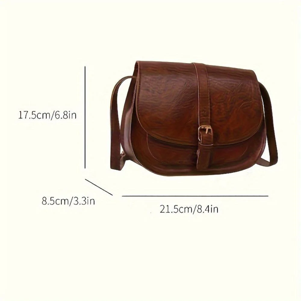 Evelyn Classic Saddle Crossbody Bag - Image 4