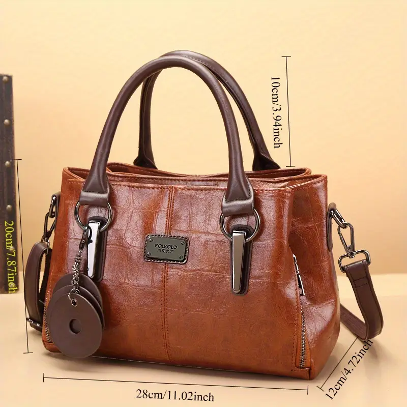 Fashionable Leather Retro Boston Bag - Image 2