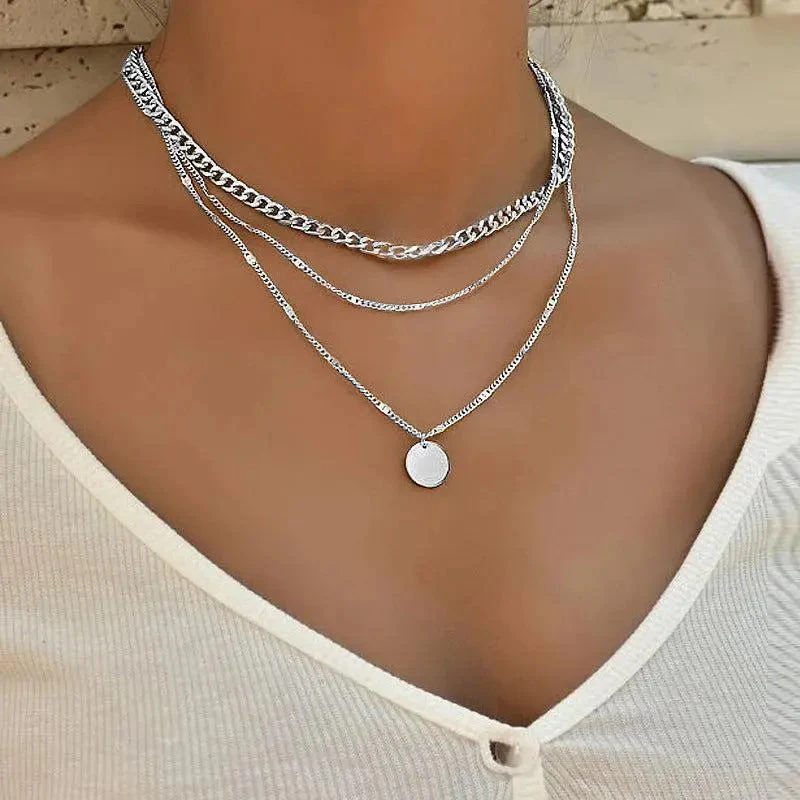 Gold and Silver Plated Necklace - Image 4