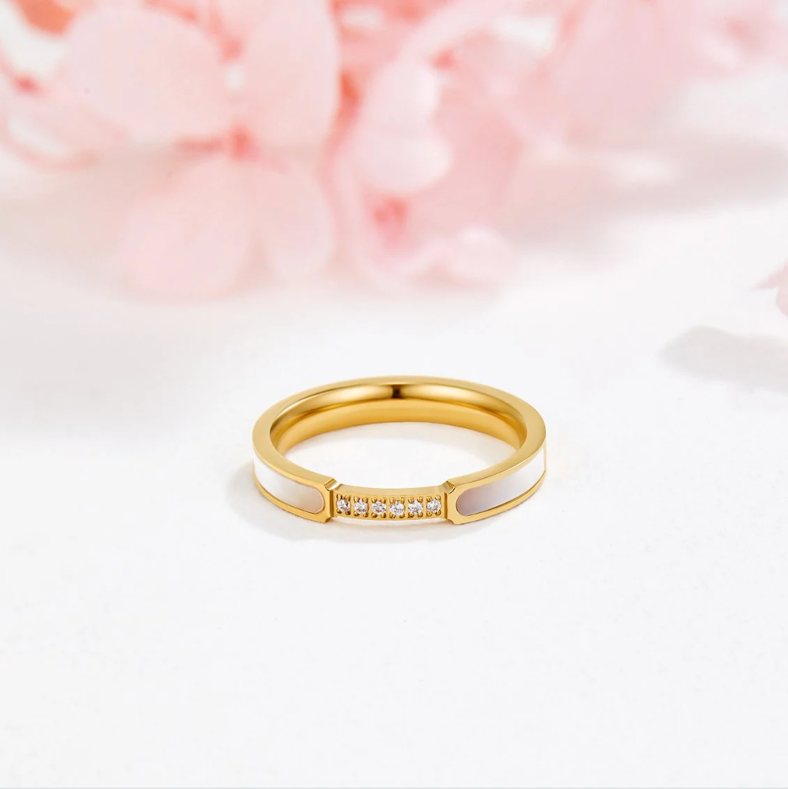 Gold Inlay Band Ring - Image 5