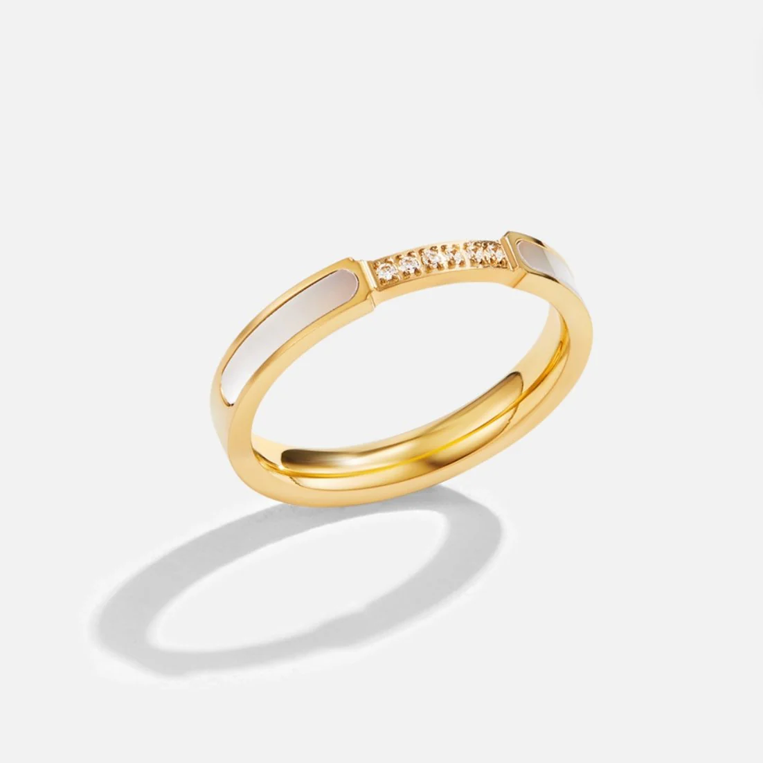 Gold Inlay Band Ring - Image 7