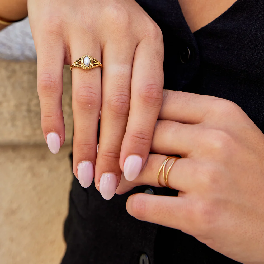 Gold Minimalist Wrap Ring - Image 5