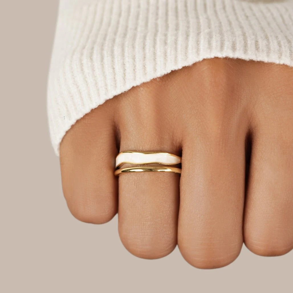 Gold Sculptural Wrap Ring - Image 2