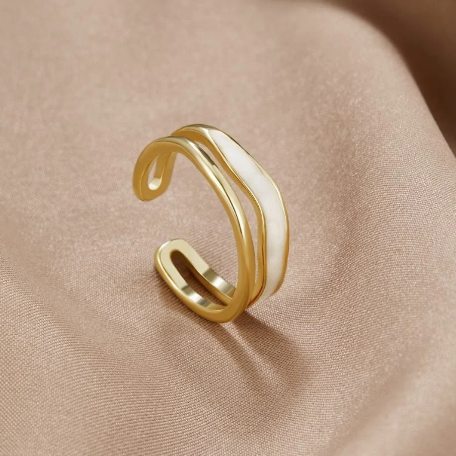 Gold Sculptural Wrap Ring - Image 3