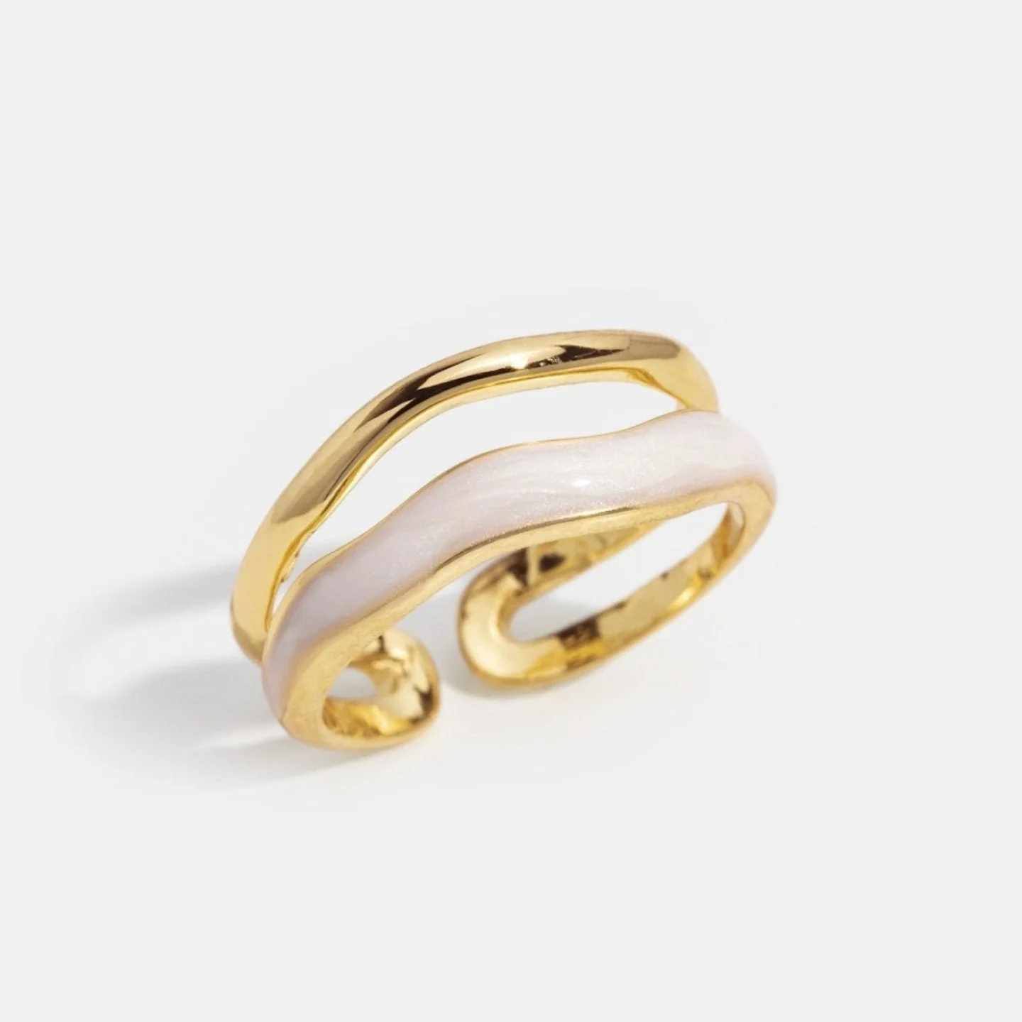 Gold Sculptural Wrap Ring - Image 4