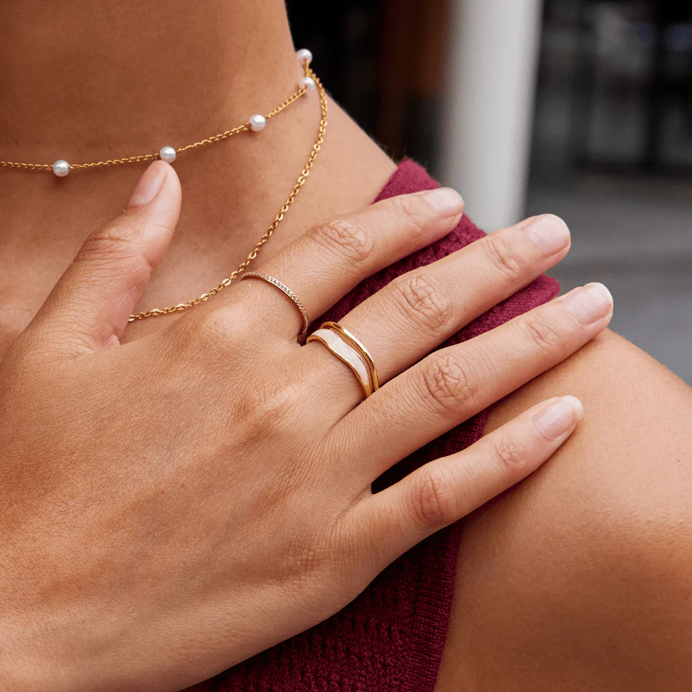 Gold Sculptural Wrap Ring - Image 6