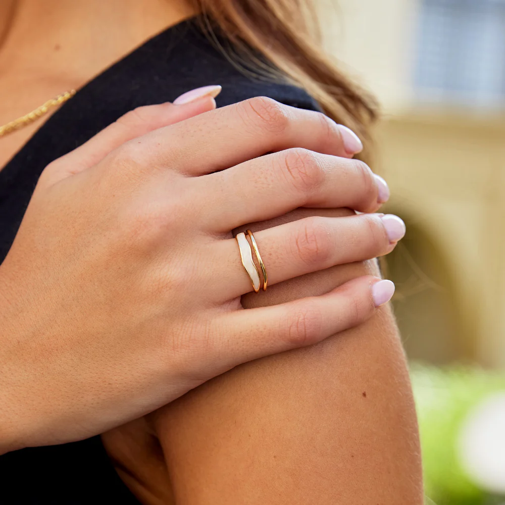 Gold Sculptural Wrap Ring - Image 7