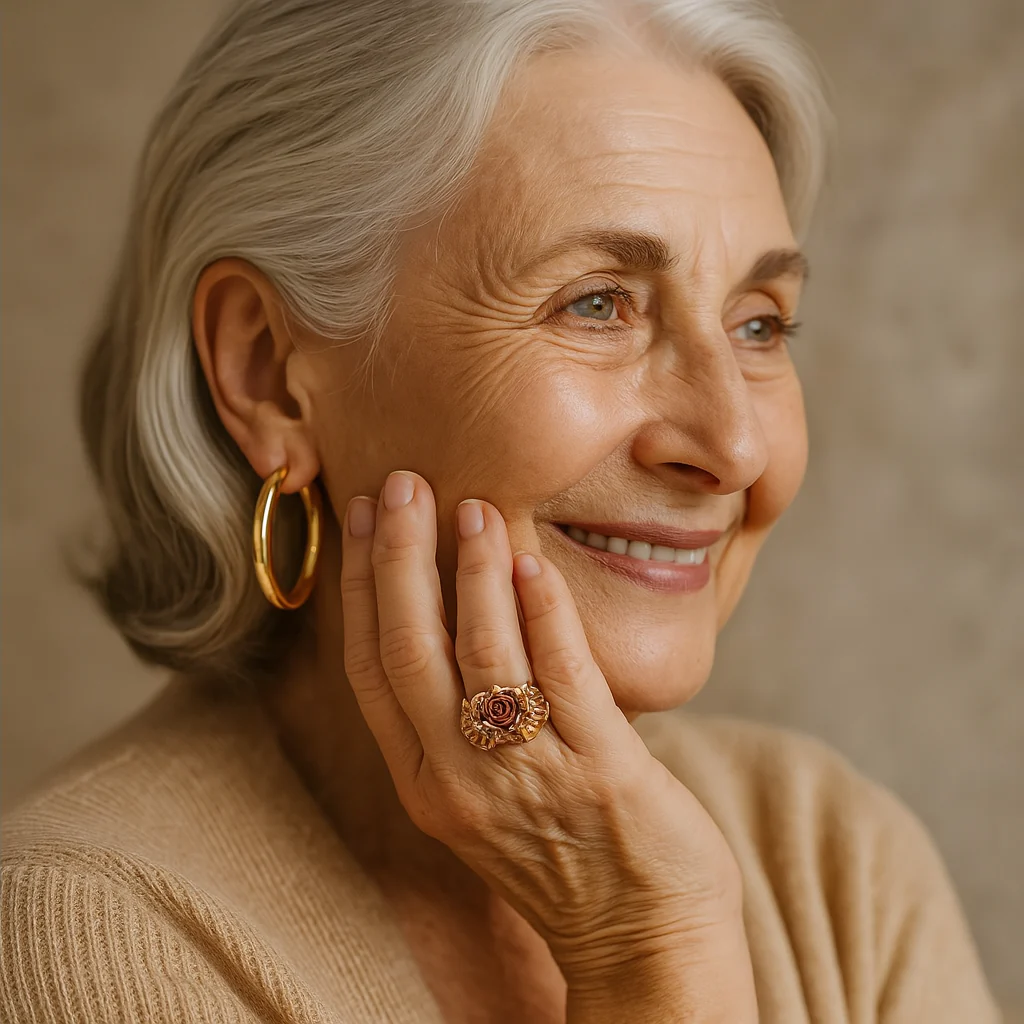 Golden Flower Ring - Image 2