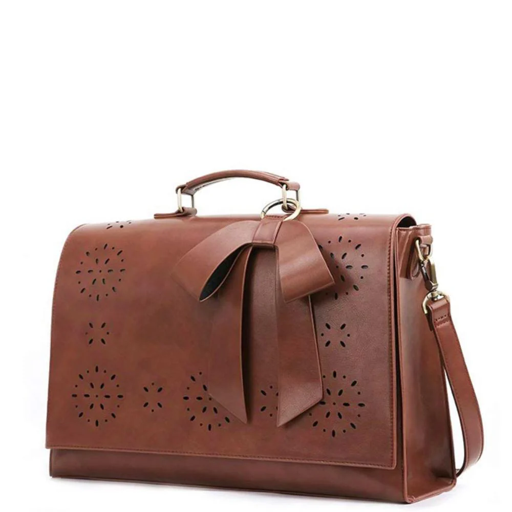 Grace’s Elegant Bow-Tie Satchel - Image 14