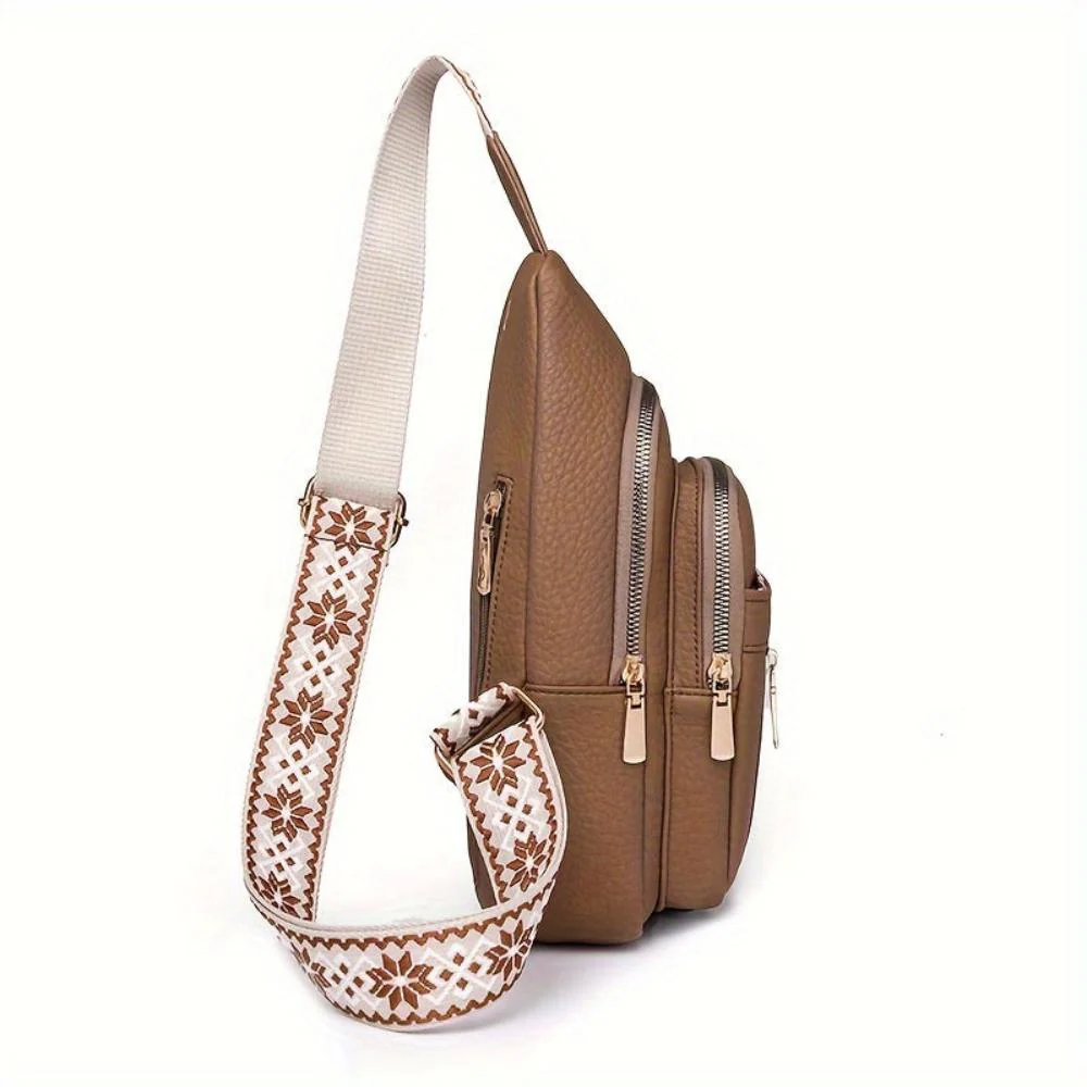 Hazel Vintage Chest Crossbody Bag - Image 10