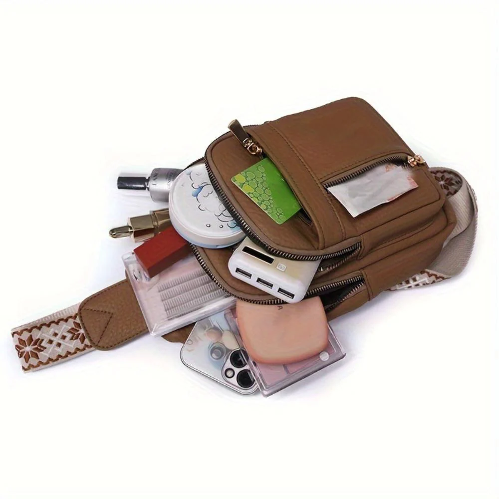Hazel Vintage Chest Crossbody Bag - Image 12