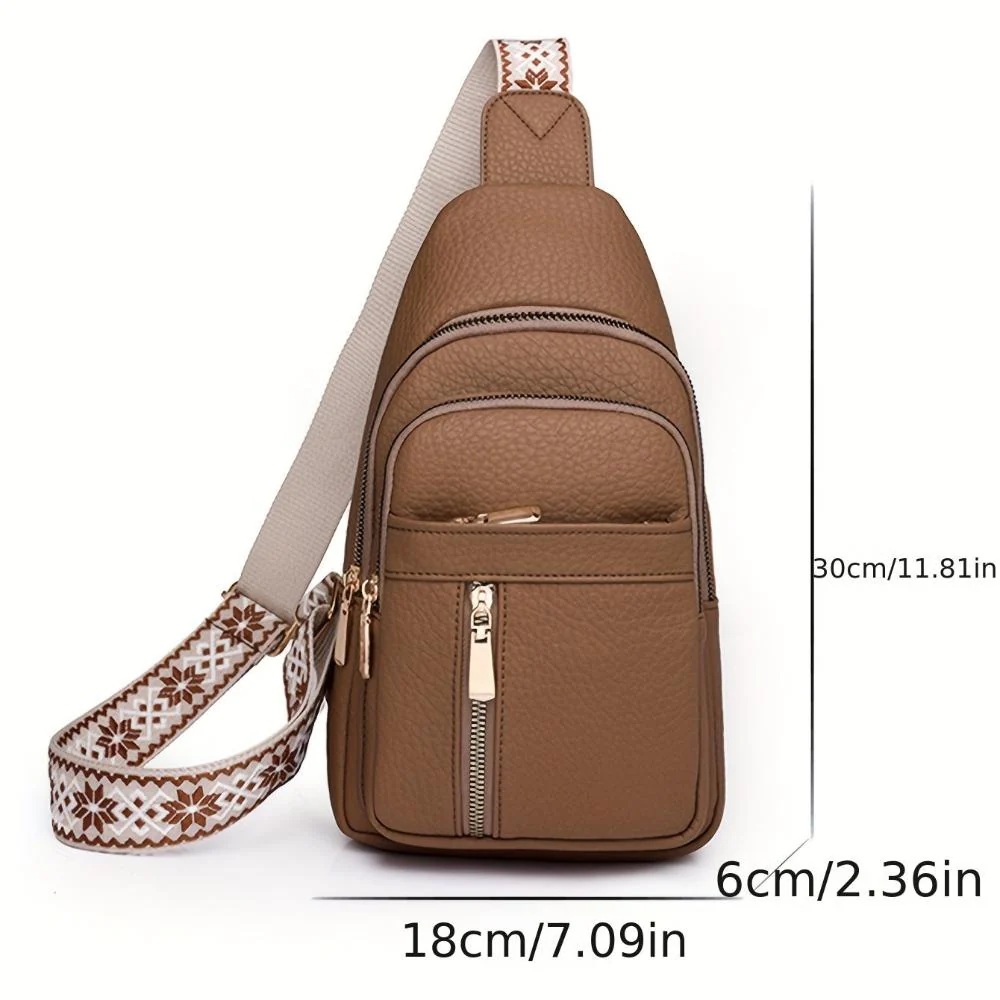 Hazel Vintage Chest Crossbody Bag - Image 13