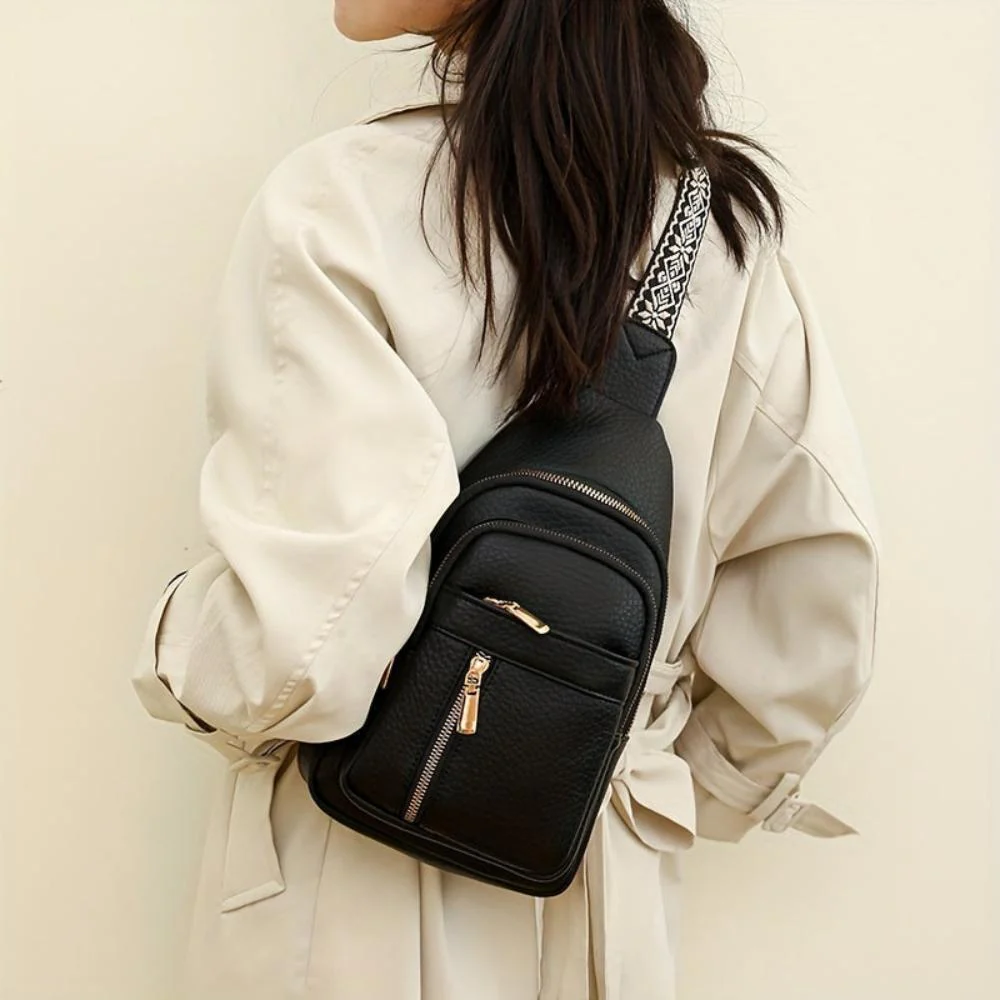 Hazel Vintage Chest Crossbody Bag - Image 15